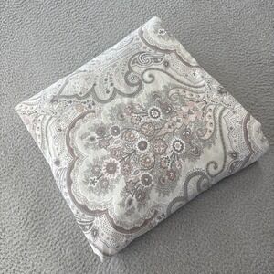 Pottery Barn Jordana Paisley Duvet Cover Full/Queen 92 x 88 Beige Percale Boho